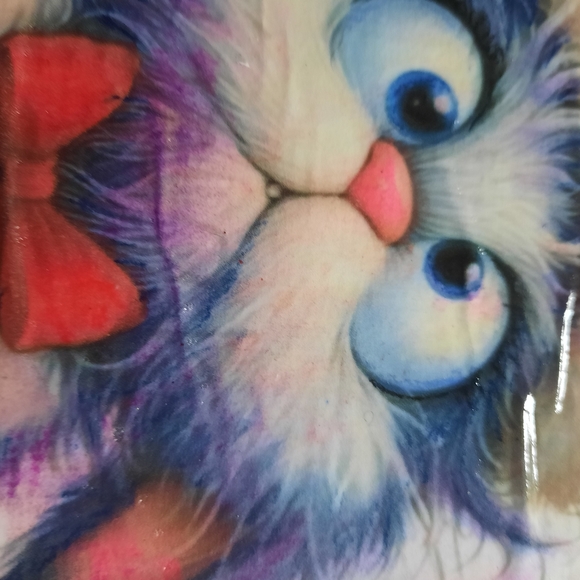 Cute Christmas rabbit/ 6 x 6 inches / wood frame - Picture 2 of 2